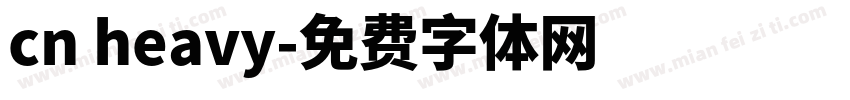 cn heavy字体转换